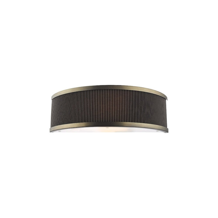 Dar ALV0739 Alvaro Wall Light Antique Bronze With Brown Shade