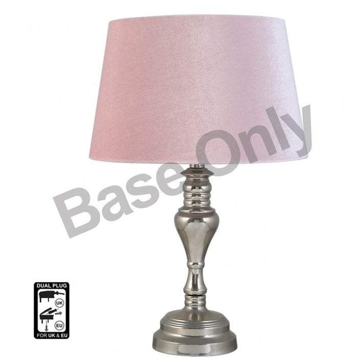 Nelson Lighting NL6BT306-M0-CC-E27 Medium Chrome Table Lamp