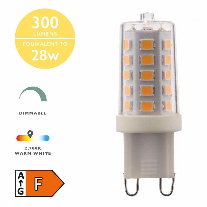 BUL-G9-LED-6-I G9 Capsule 3.5w LED Single Bulb Warm White Dimmable