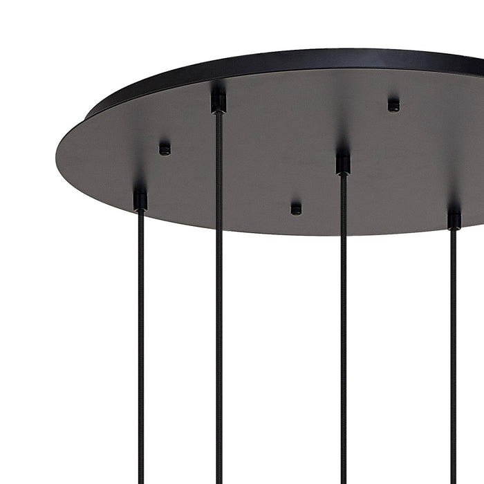 Nelson Lighting NL87989 Acme 2.5m Round Suspension Kit Matt Black