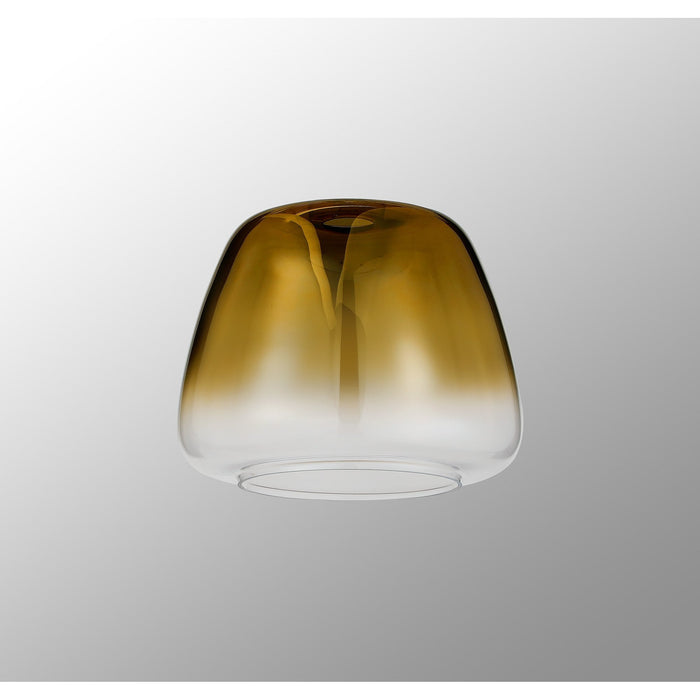 Nelson Lighting NL9989/GDF9 Acme Shade Brass Gold Clear
