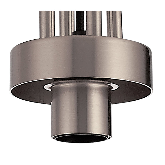 Nelson Lighting NLK05749 Acme 1 Light Pendant Antique Silver Matt Black