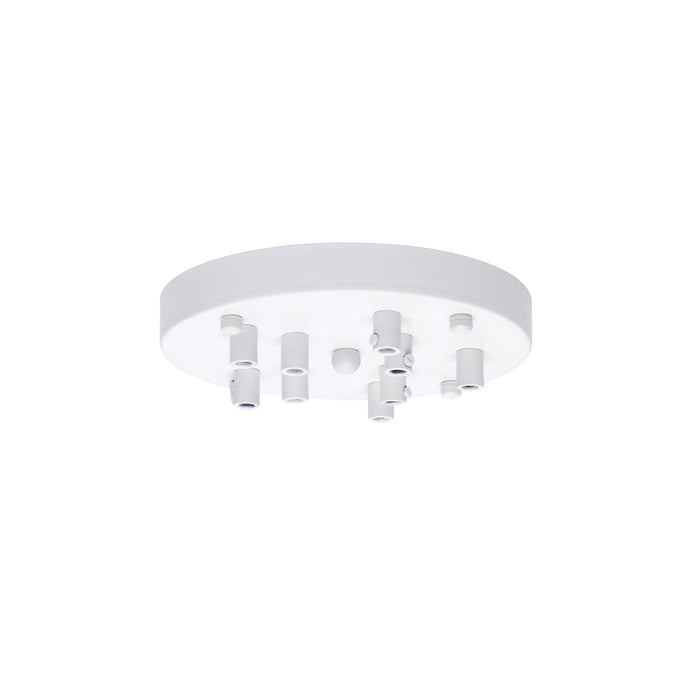Nelson Lighting NL81639 Apollo 9 Hole Canopy Kit Kit White