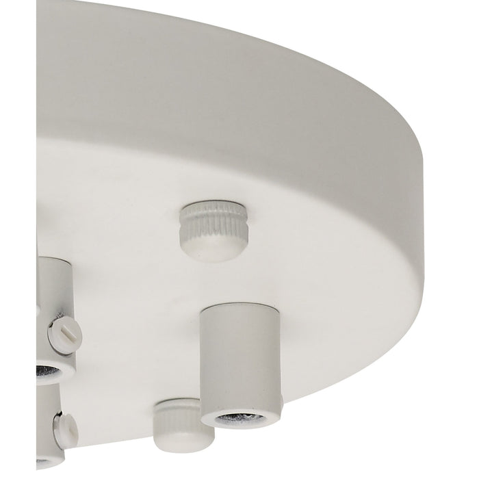 Nelson Lighting NL81639 Apollo 9 Hole Canopy Kit Kit White