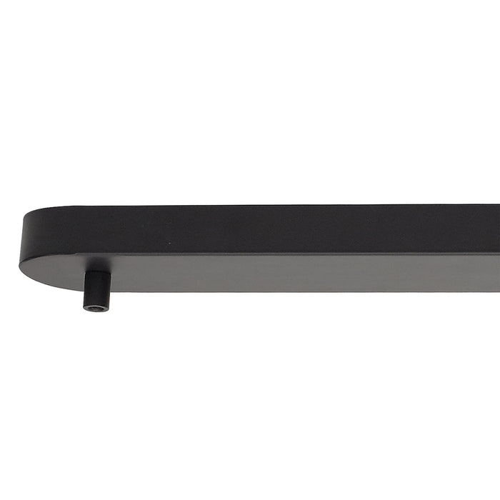 Nelson Lighting NL81649 Apollo 4 Hole 800mm Black Canopy Kit
