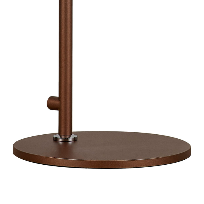 Nelson Lighting NL91619 Blade 1 Light Table Lamp Mocha Polished Chrome