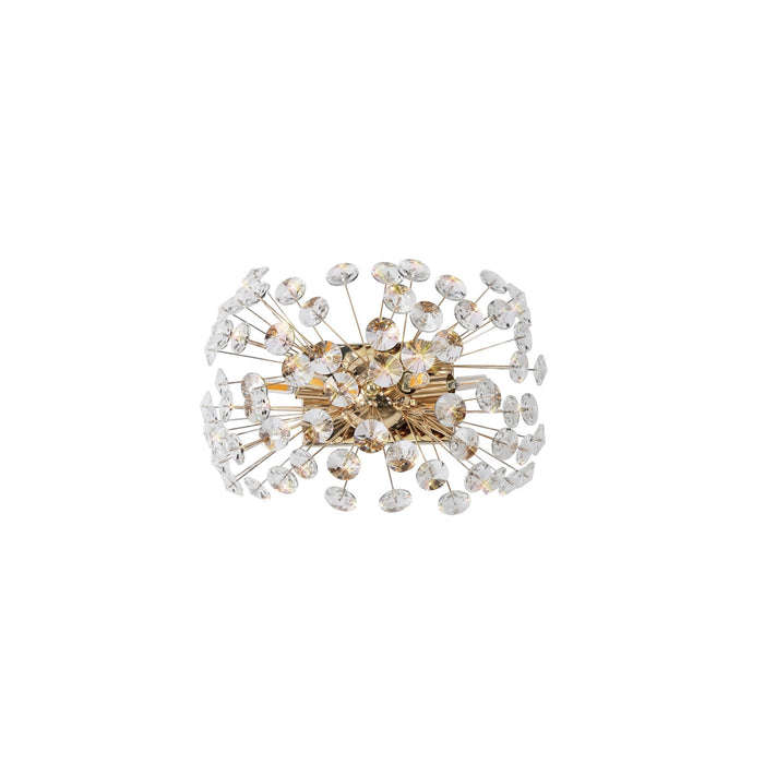 Nelson Lighting NL82069 Bulge 4 Light Wall Light French Gold Crystal
