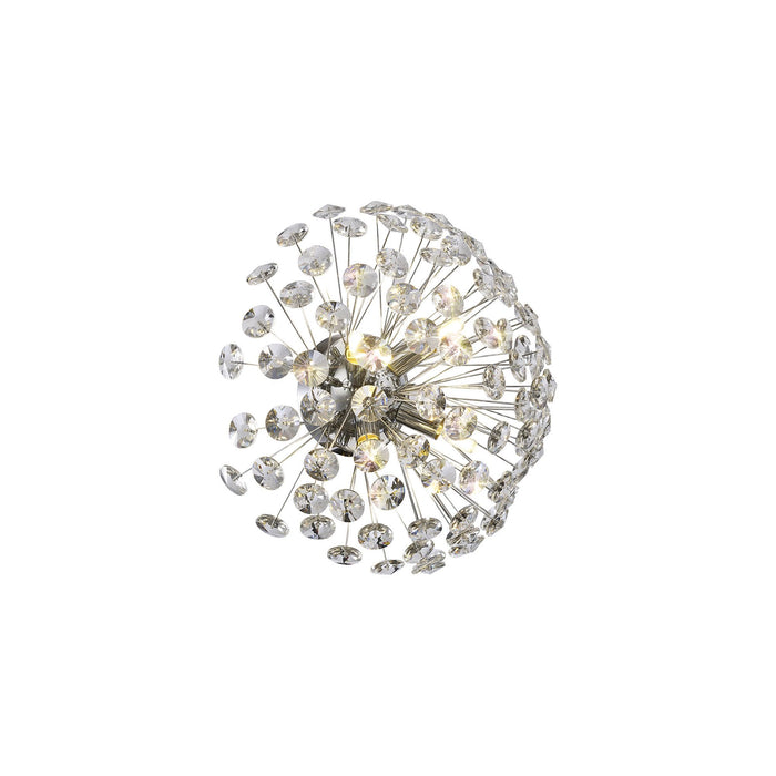 Nelson Lighting NL86929 Bulge 4 Light Ceiling Light Polished Chrome Crystal