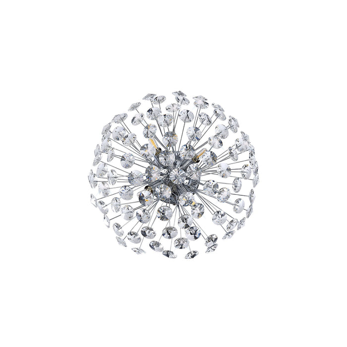 Nelson Lighting NL86929 Bulge 4 Light Ceiling Light Polished Chrome Crystal