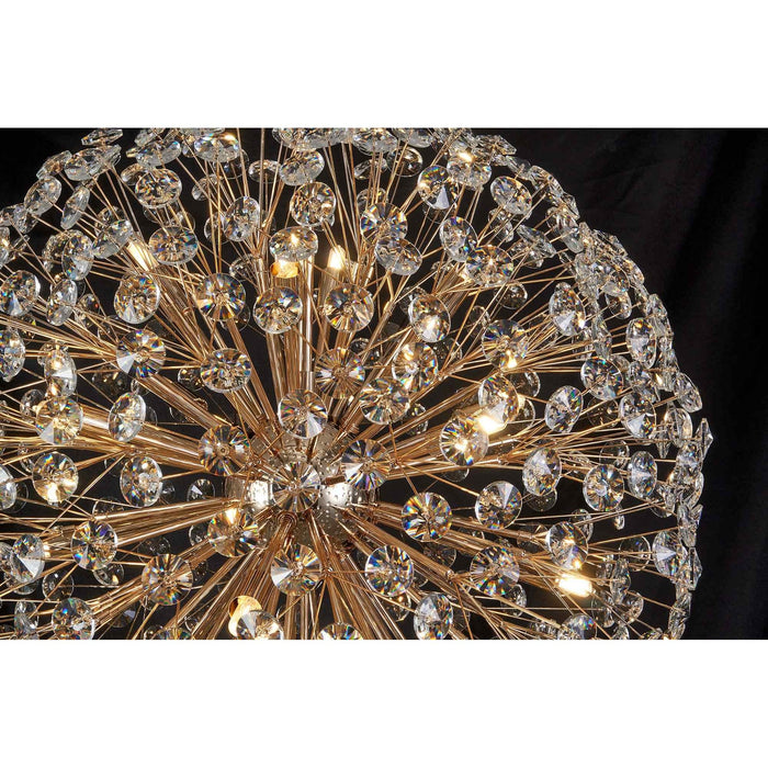 Nelson Lighting NL99839 Bulge 12 Light Pendant French Gold Crystal