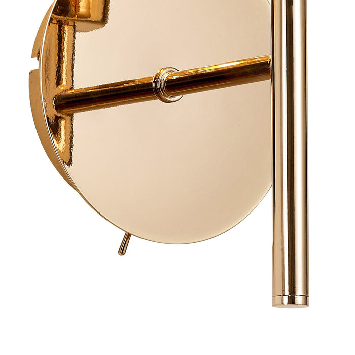 Nelson Lighting NLK08989 Bulge 1 Light Wall Light French Gold Crystal