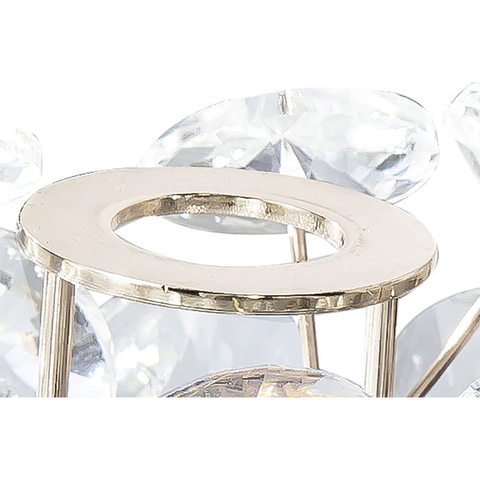 Nelson Lighting NLK08999 Bulge 12 Light Linear Pendant French Gold Crystal