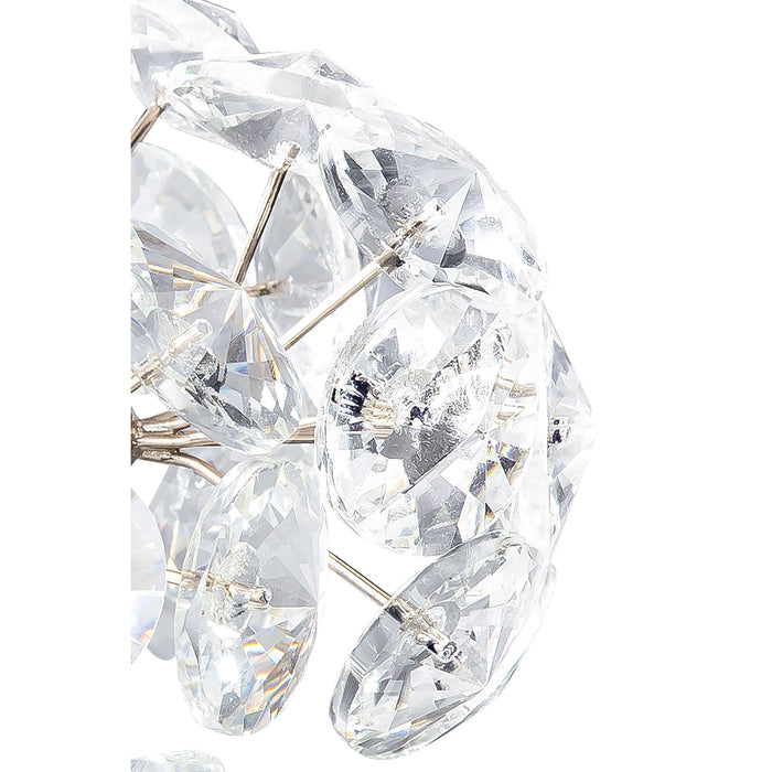 Nelson Lighting NLK13619 Bulge 24 Light Round Pendant French Gold Crystal