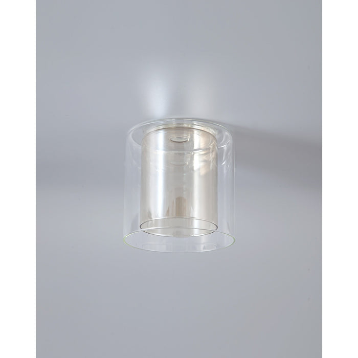 Nelson Lighting NL84129 Iona Shade Cognac Clear