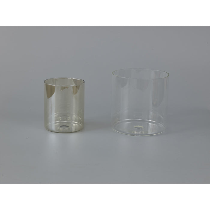 Nelson Lighting NL84129 Iona Shade Cognac Clear