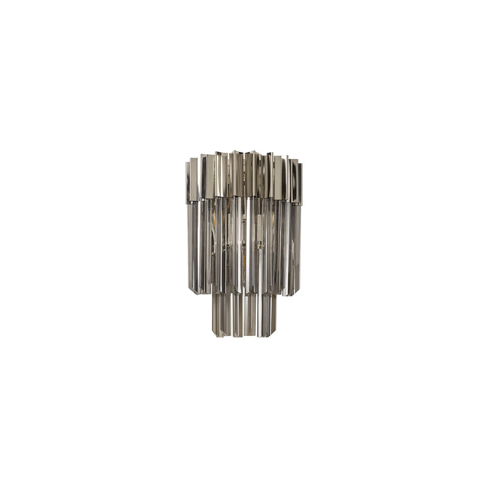 Nelson Lighting NL84499 Kobra 3 Light Wall Light Polished Nickel Smoked