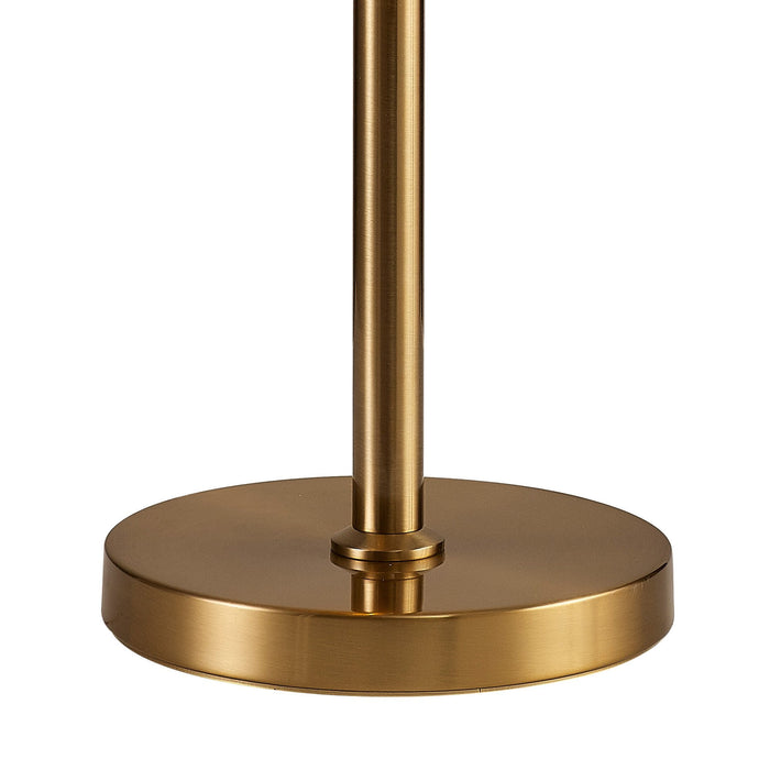 Nelson Lighting NL90059 Kobra 3 Light Table Lamp Brass Cognac