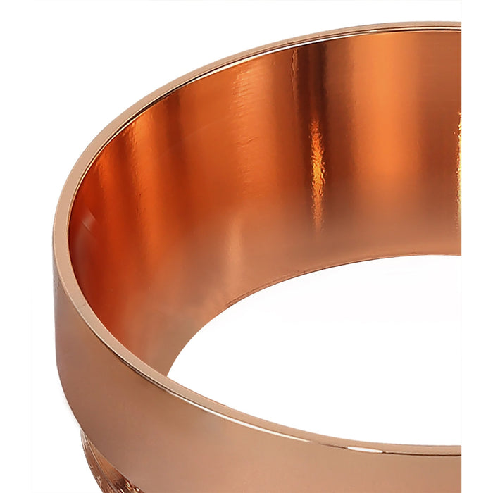 Nelson Lighting NL84009 Silence 1cm Face Ring Accessory Pack Rose Gold