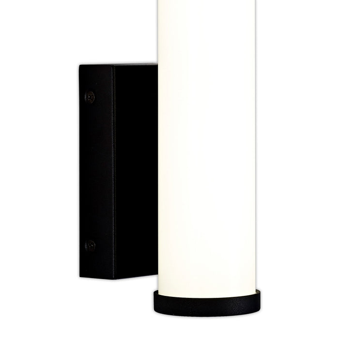 Nelson Lighting NL90379 Tao 1 LED Bathroom Wall Light Sand Black