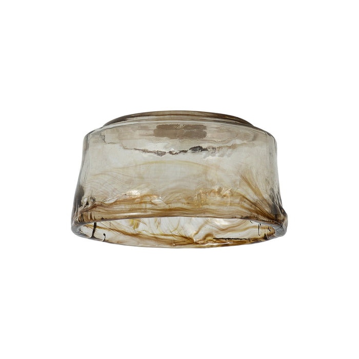Nelson Lighting NL89299 Wady Shade Brown Clear