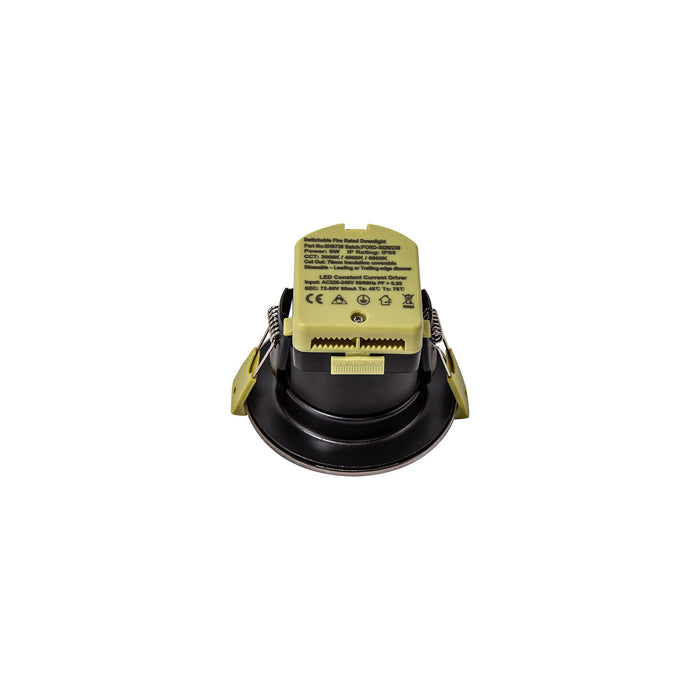 Nelson Lighting NL8739/BC9 Zaft 1 LED Outdoor Downlight Black Chrome