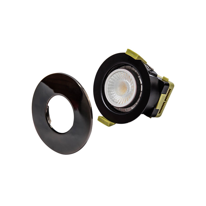 Nelson Lighting NL8739/BC9 Zaft 1 LED Outdoor Downlight Black Chrome