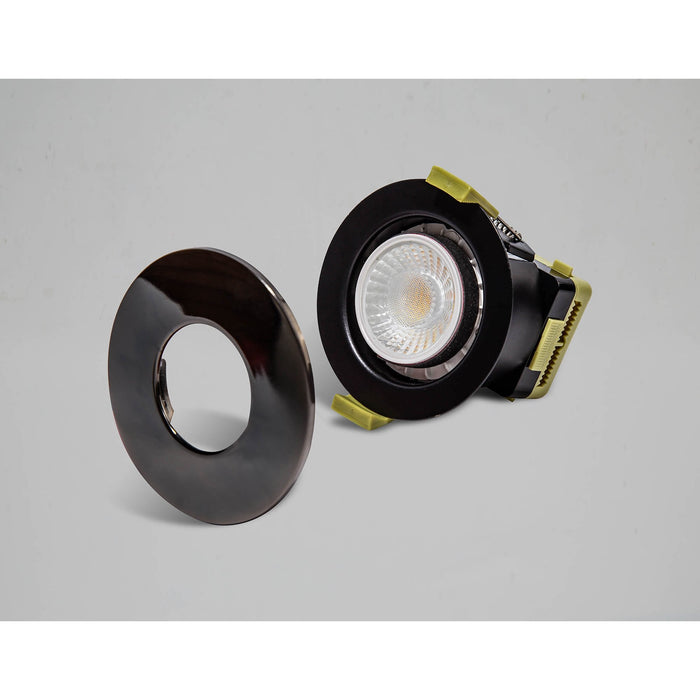 Nelson Lighting NL8739/BC9 Zaft 1 LED Outdoor Downlight Black Chrome