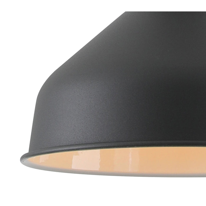 Nelson Lighting NL70139 Barnie Small Pendant Sand Black/Copper/White