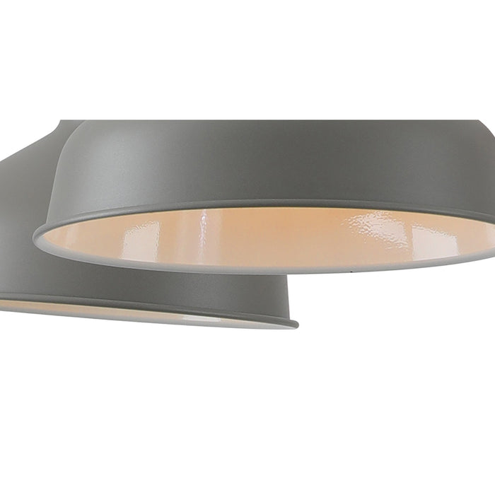 Nelson Lighting NL70209 Barnie Telescopic 5 Light Pendant Sand Grey/Copper/White