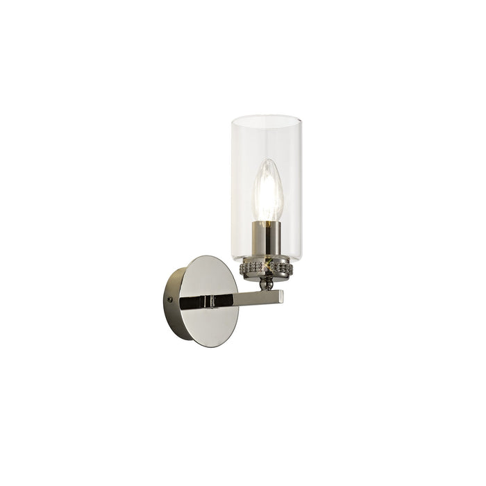 Nelson Lighting NL73129 Darling Wall Lamp Switched 1 Light Polished Nickel