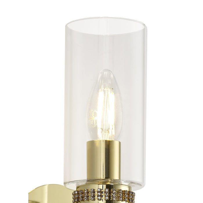 Nelson Lighting NL73239 Darling Wall Lamp Switched 1 Light Polished Gold