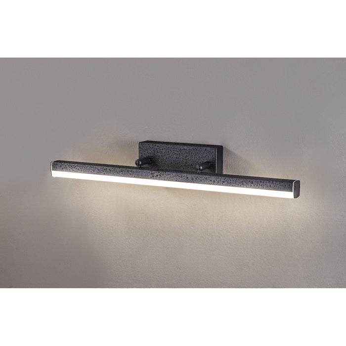 Nelson Lighting NL82129 Alfie Bathroom LED Wall Lamp Medium Adjustable Sand Black