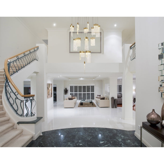 Nelson Lighting NL81979 Bartoo LED Wall Lamp Painted Brushed Gold