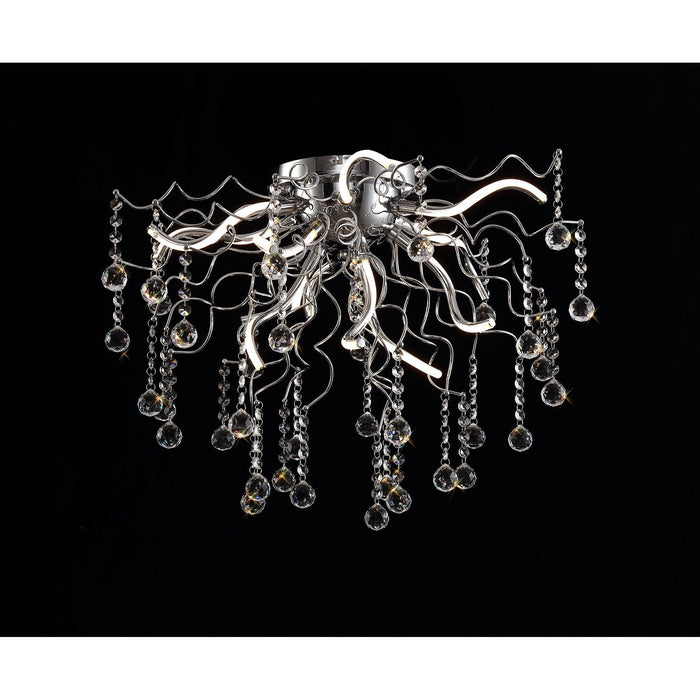 Nelson Lighting NL81279 Jaxal Dimmable Ceiling 12 Light LED Polished Chrome