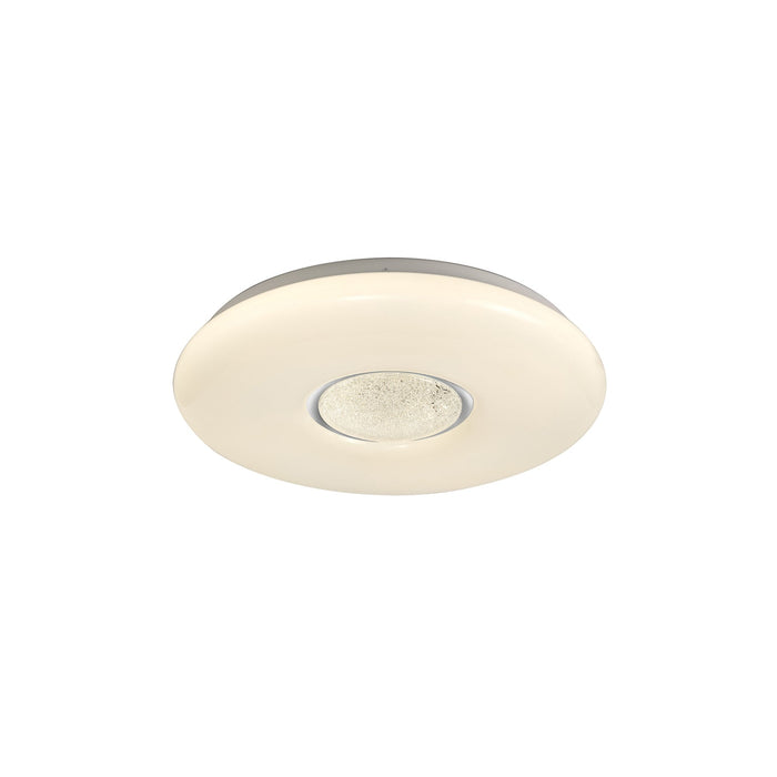 Nelson Lighting NL70919 Madison Flush Ceiling  Light LED CCT Switchable Opal White