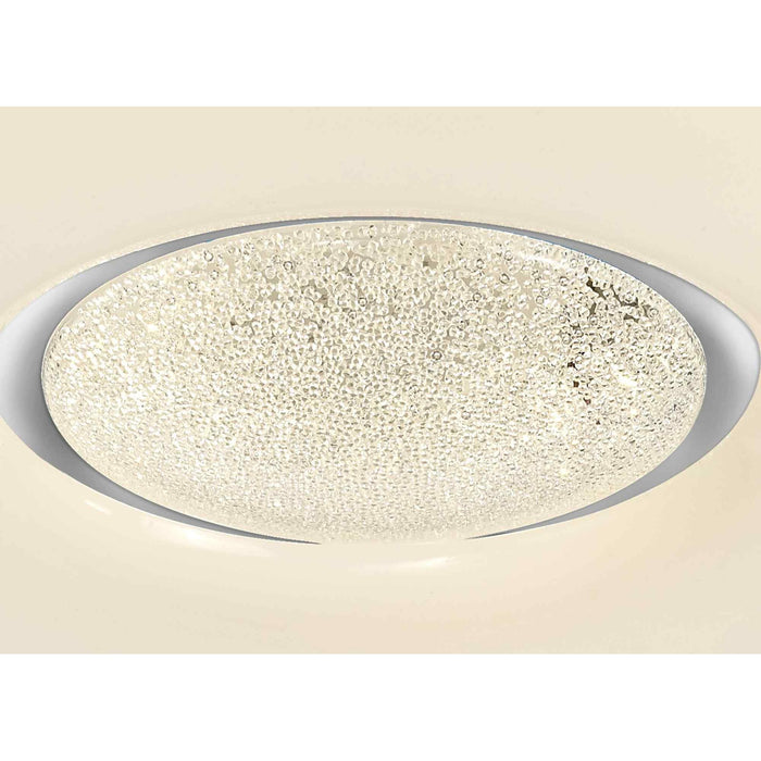Nelson Lighting NL70919 Madison Flush Ceiling  Light LED CCT Switchable Opal White