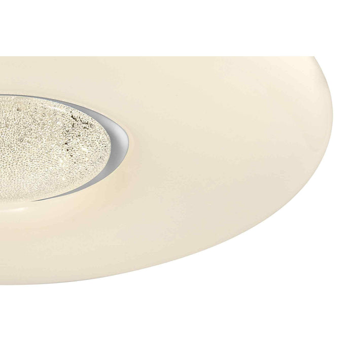 Nelson Lighting NL70919 Madison Flush Ceiling  Light LED CCT Switchable Opal White