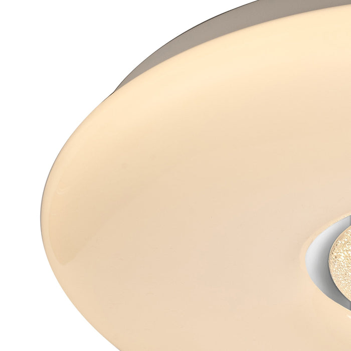 Nelson Lighting NL70919 Madison Flush Ceiling  Light LED CCT Switchable Opal White