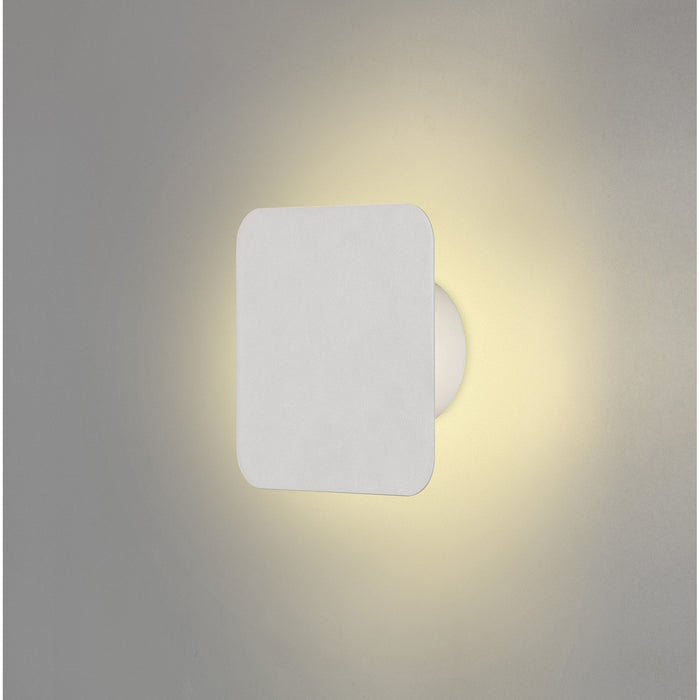 Nelson Lighting NLK03789 Modena Magnetic Base Wall Lamp LED 15cm Square Sand White