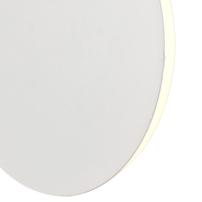 Nelson Lighting NLK03869 Modena Magnetic Base Wall Lamp LED 20/19cm Round Centre Sand White/Acrylic Frosted Diffuser