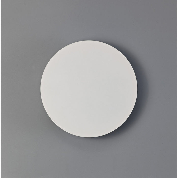 Nelson Lighting NLK03869 Modena Magnetic Base Wall Lamp LED 20/19cm Round Centre Sand White/Acrylic Frosted Diffuser