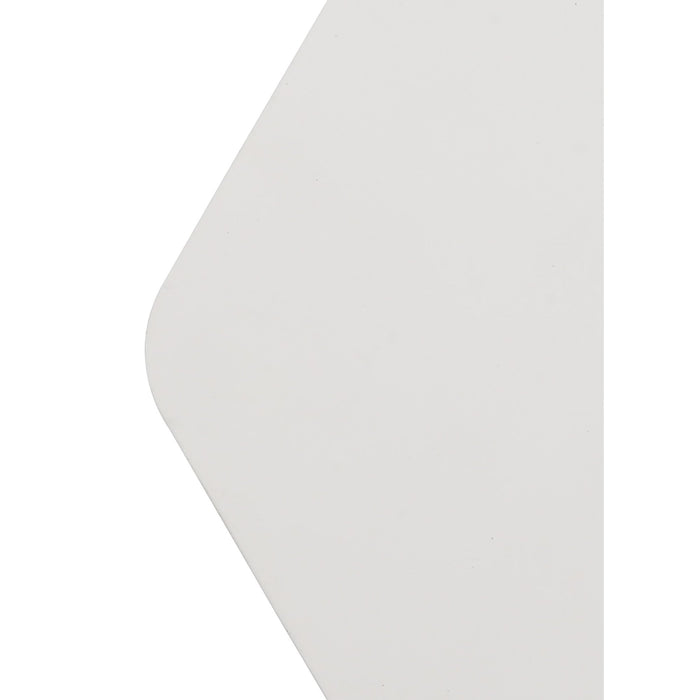 Nelson Lighting NLK04119 Modena Magnetic Base Wall Lamp LED 15/19cm Horizontal Hexagonal Bottom Offset Sand White/Acrylic Frosted Diffuser