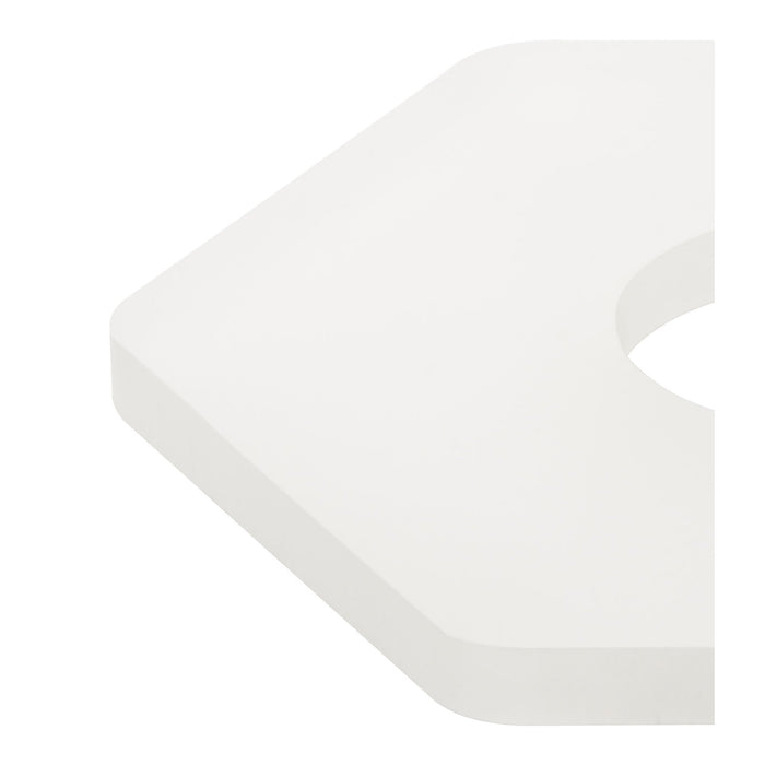 Nelson Lighting NLK04119 Modena Magnetic Base Wall Lamp LED 15/19cm Horizontal Hexagonal Bottom Offset Sand White/Acrylic Frosted Diffuser