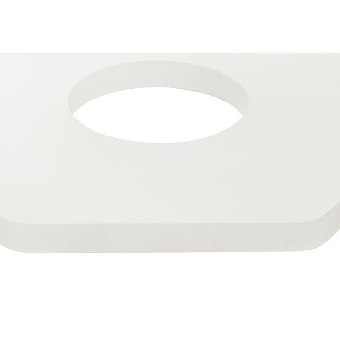 Nelson Lighting NLK04119 Modena Magnetic Base Wall Lamp LED 15/19cm Horizontal Hexagonal Bottom Offset Sand White/Acrylic Frosted Diffuser