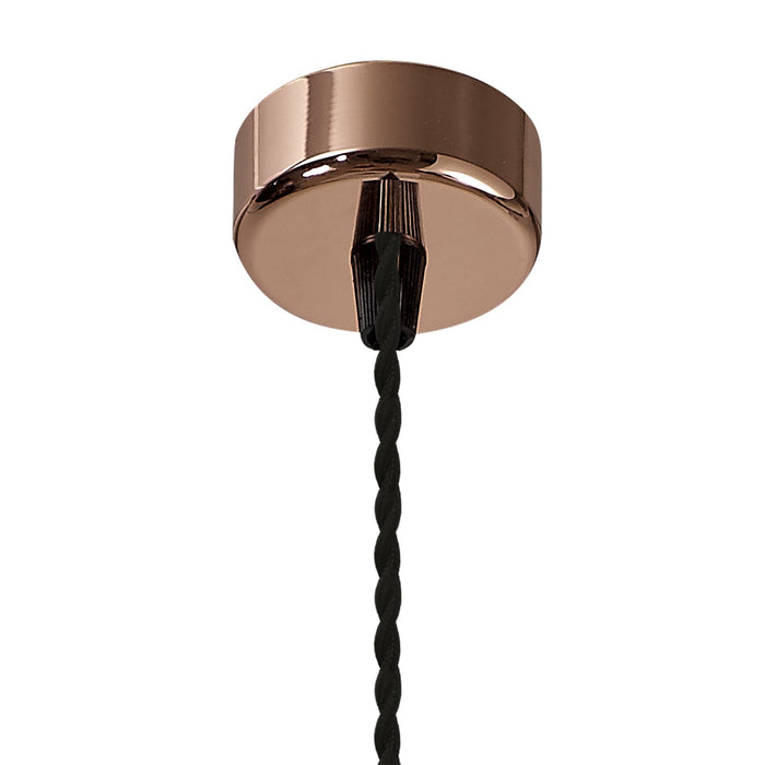 Nelson Lighting NLK02119 Silence 1 Light 11cm Pendant Light Rose Gold
