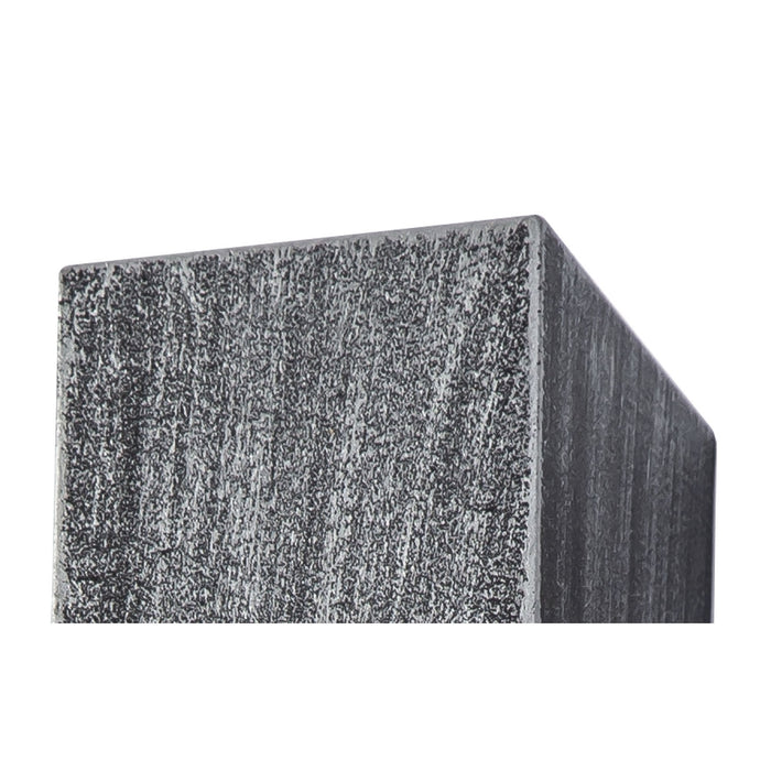 Nelson Lighting NL72239 Stella Outdoor Rectangle Wall Lamp 1 Light Black/Silver