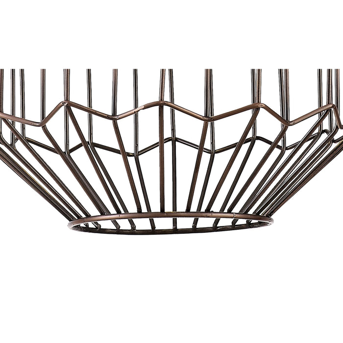 Nelson Lighting NL71339 Valerie Small Pendant 1 Light Antique Copper