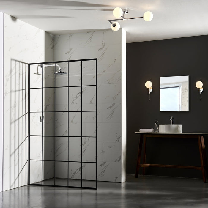 Endon 94080 Bathroom 1 Light Wall Light Chrome Plate & Matt Opal Glass