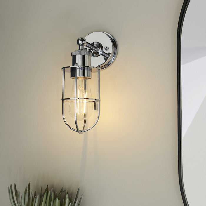 Endon 95509 Bathroom 1 Light Wall Light Chrome Plate