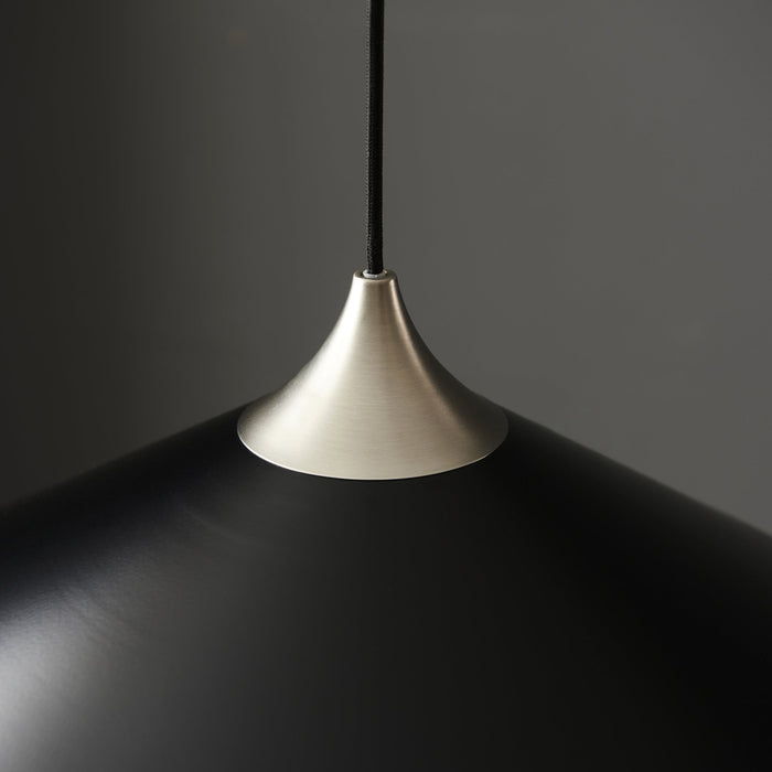 Endon 96560 1 Light Pendant Matt Black & Matt Nickel Plate
